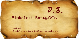 Piskolczi Bottyán névjegykártya